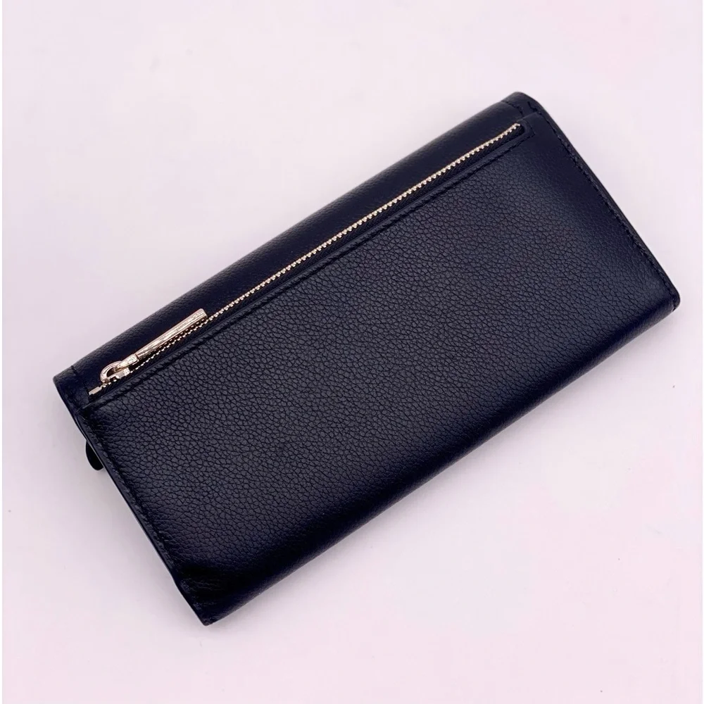 Kate Spade Rosie Large Flap Wallet Black